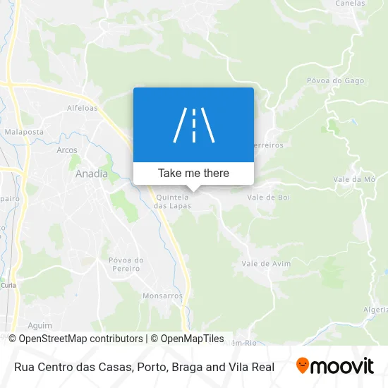 Rua Centro das Casas map