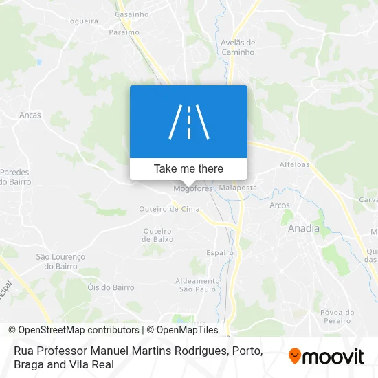 Rua Professor Manuel Martins Rodrigues map