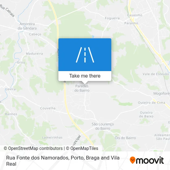 Rua Fonte dos Namorados map