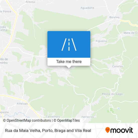 Rua da Maia Velha mapa
