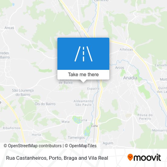 Rua Castanheiros mapa