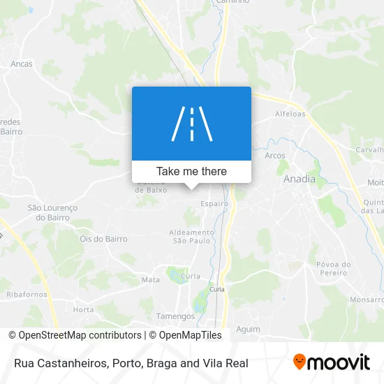 Rua Castanheiros map