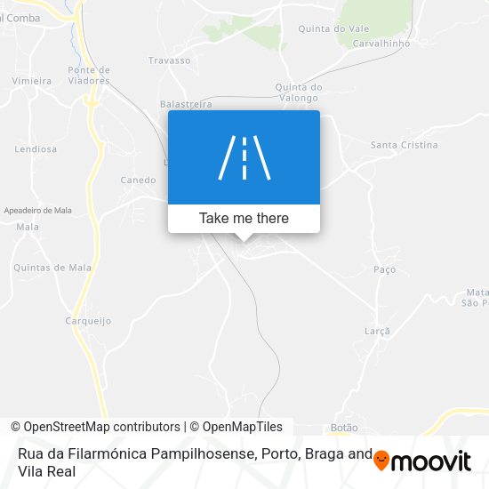 Rua da Filarmónica Pampilhosense map