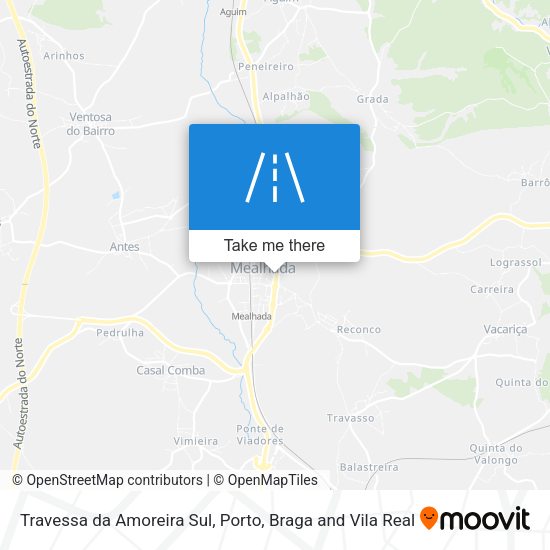 Travessa da Amoreira Sul map