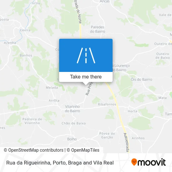 Rua da Rigueirinha map