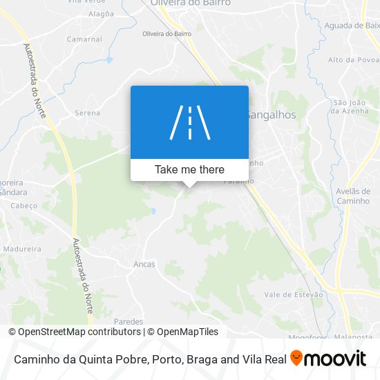 Caminho da Quinta Pobre mapa