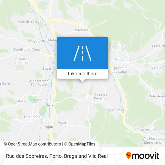 Rua das Sobreiras map