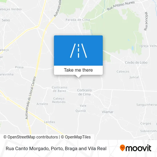 Rua Canto Morgado map