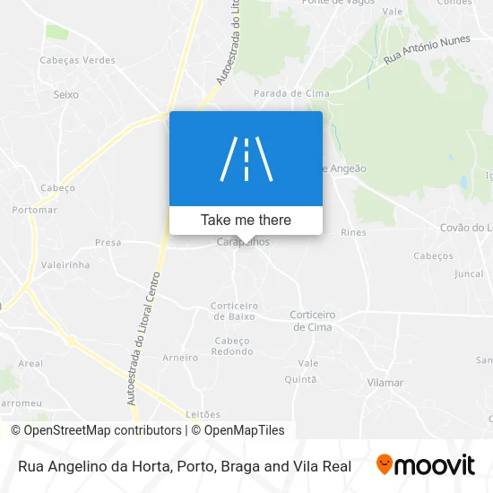 Rua Angelino da Horta map
