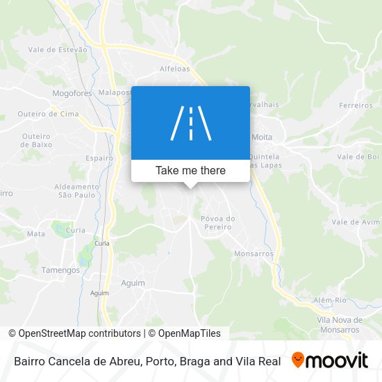 Bairro Cancela de Abreu mapa