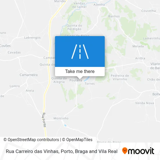 Rua Carreiro das Vinhas map