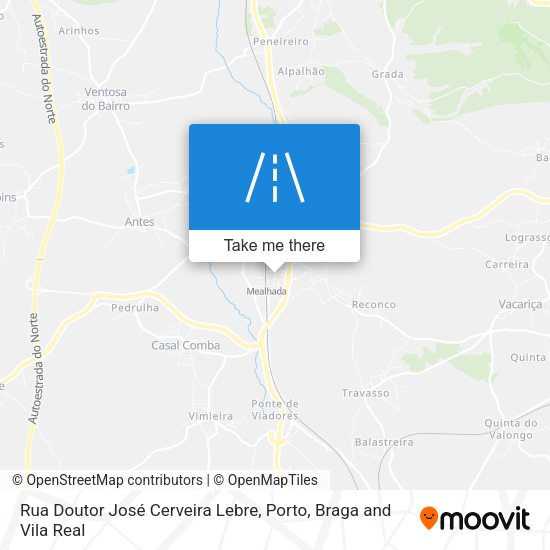 Rua Doutor José Cerveira Lebre map