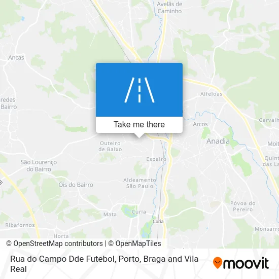 Rua do Campo Dde Futebol map