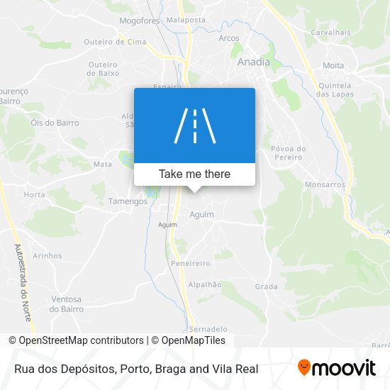 Rua dos Depósitos mapa
