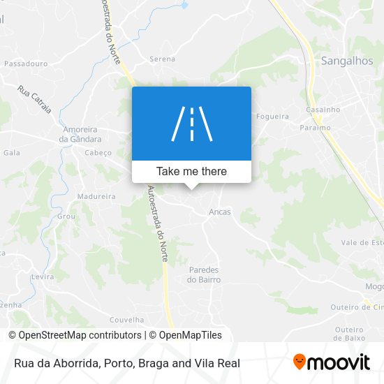 Rua da Aborrida map