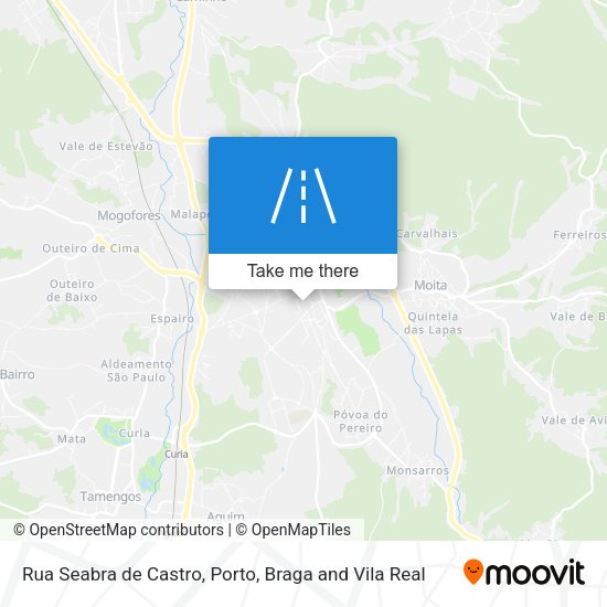 Rua Seabra de Castro mapa