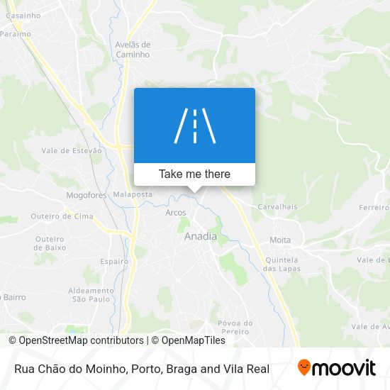 Rua Chão do Moinho mapa