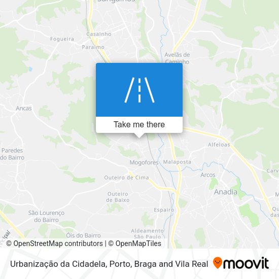 Urbanização da Cidadela map