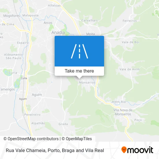 Rua Vale Chameia map
