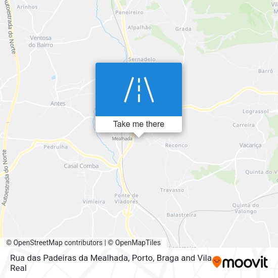 Rua das Padeiras da Mealhada map