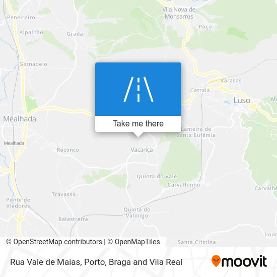 Rua Vale de Maias map