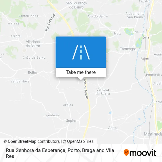 Rua Senhora da Esperança map