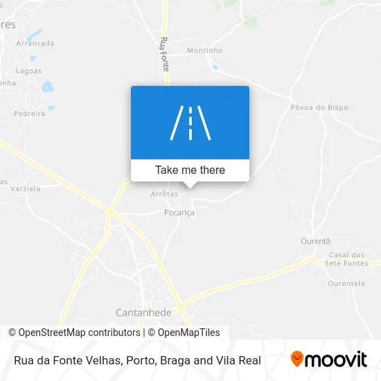 Rua da Fonte Velhas map