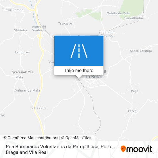 Rua Bombeiros Voluntários da Pampilhosa map