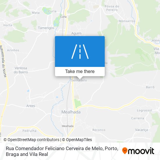 Rua Comendador Feliciano Cerveira de Melo mapa