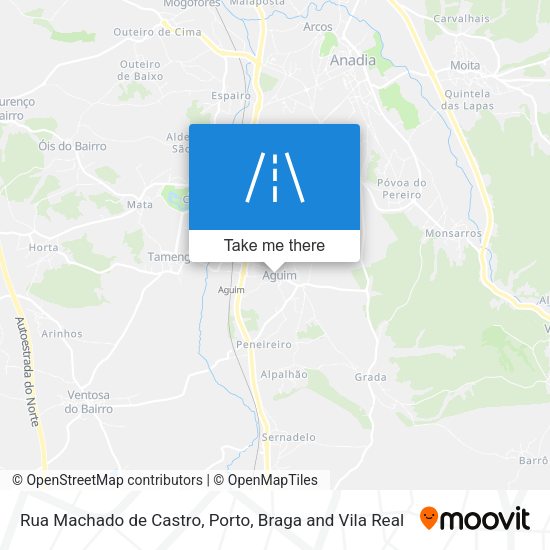 Rua Machado de Castro mapa