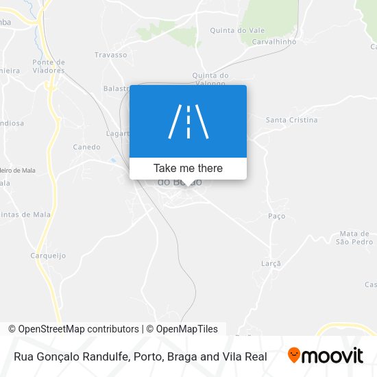 Rua Gonçalo Randulfe mapa