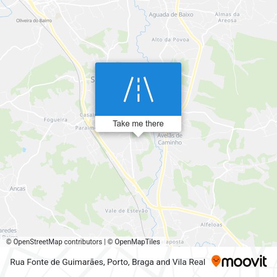 Rua Fonte de Guimarães mapa