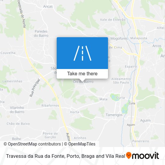 Travessa da Rua da Fonte mapa