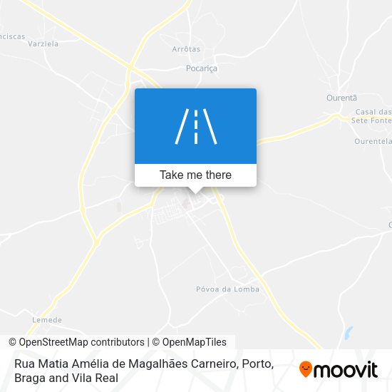 Rua Matia Amélia de Magalhães Carneiro mapa