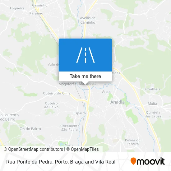Rua Ponte da Pedra map