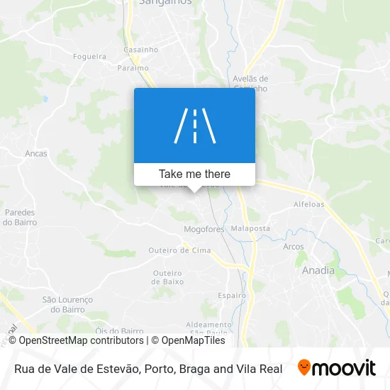 Rua de Vale de Estevão map