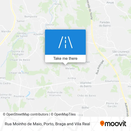 Rua Moinho de Maio map