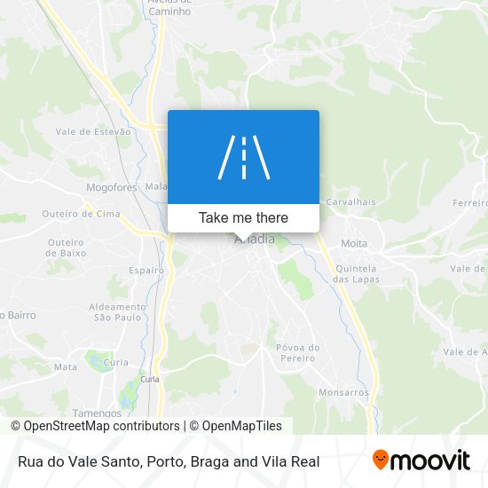 Rua do Vale Santo mapa