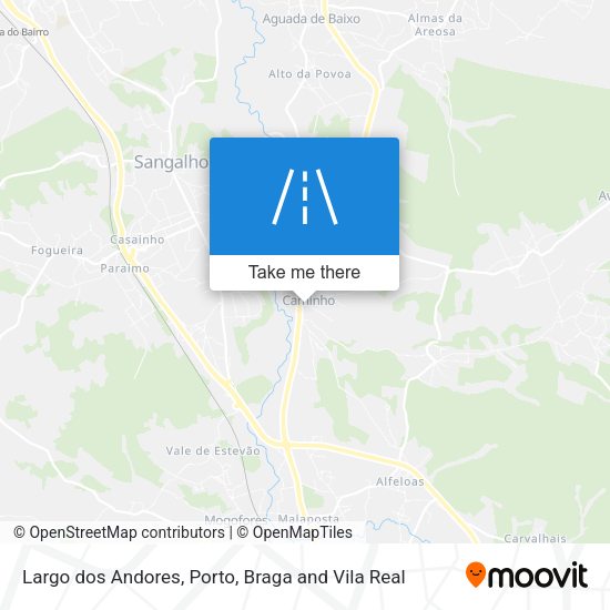 Largo dos Andores mapa