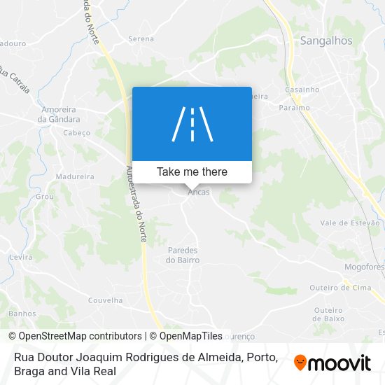 Rua Doutor Joaquim Rodrigues de Almeida map