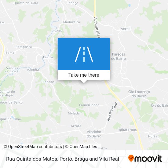 Rua Quinta dos Matos mapa
