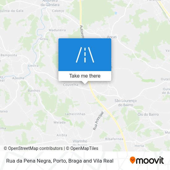 Rua da Pena Negra mapa