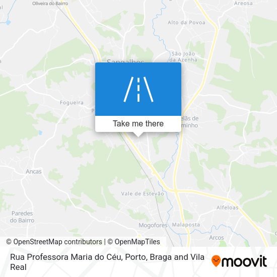 Rua Professora Maria do Céu mapa