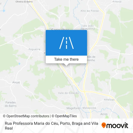 Rua Professora Maria do Céu map