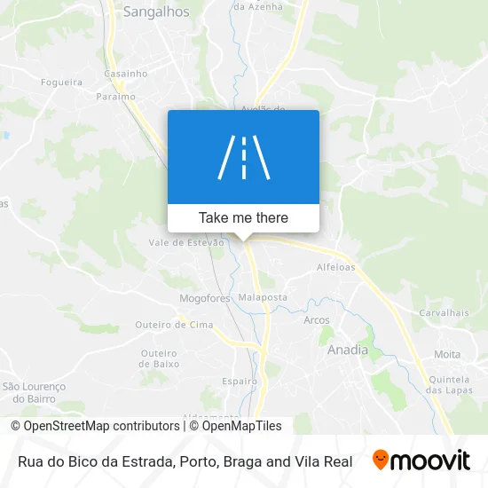 Rua do Bico da Estrada map