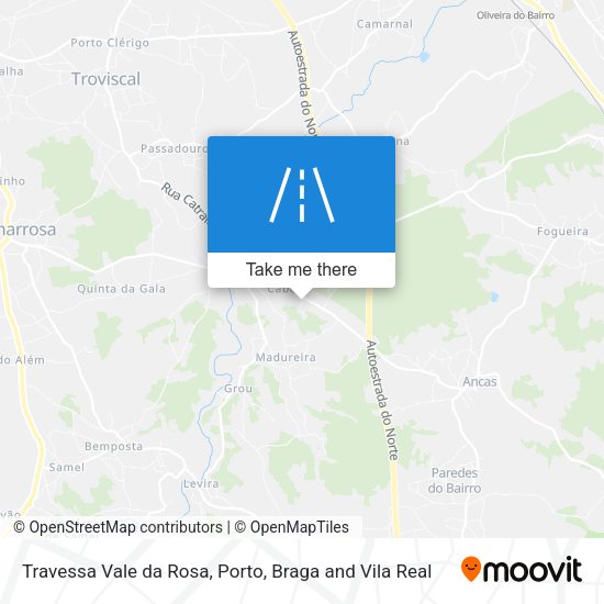 Travessa Vale da Rosa mapa