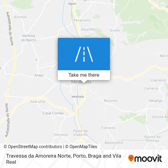 Travessa da Amoreira Norte mapa