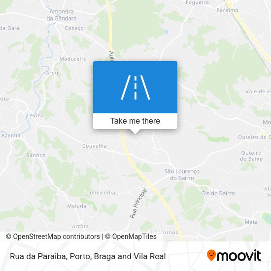 Rua da Paraiba map