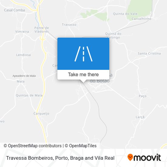 Travessa Bombeiros mapa