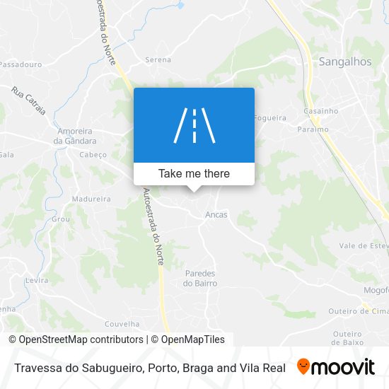 Travessa do Sabugueiro mapa